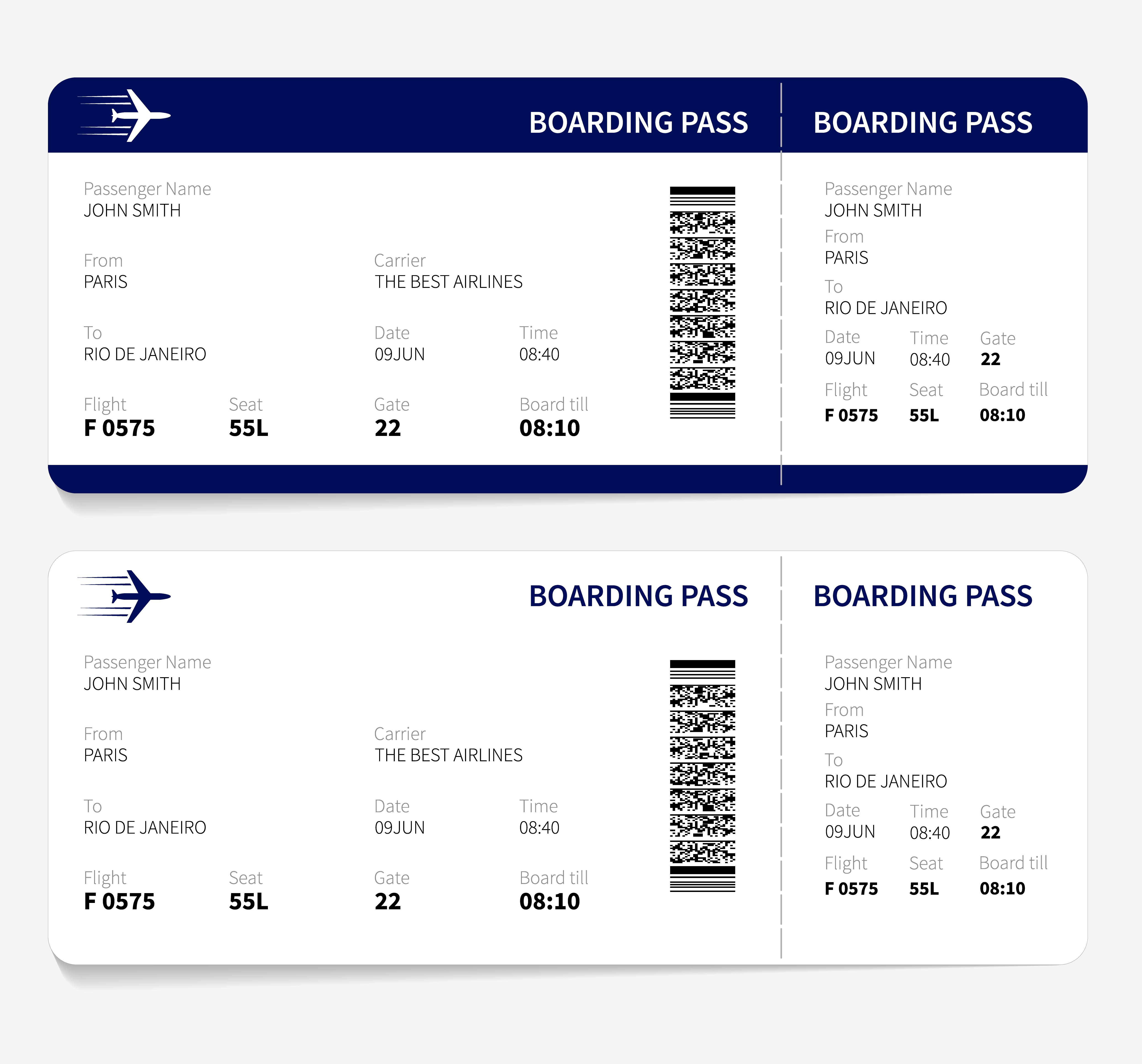 picture of Boarding card