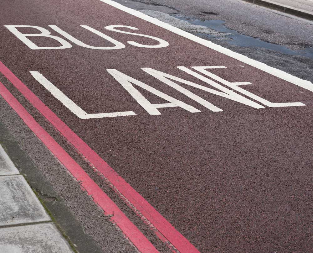 picture of bus lane