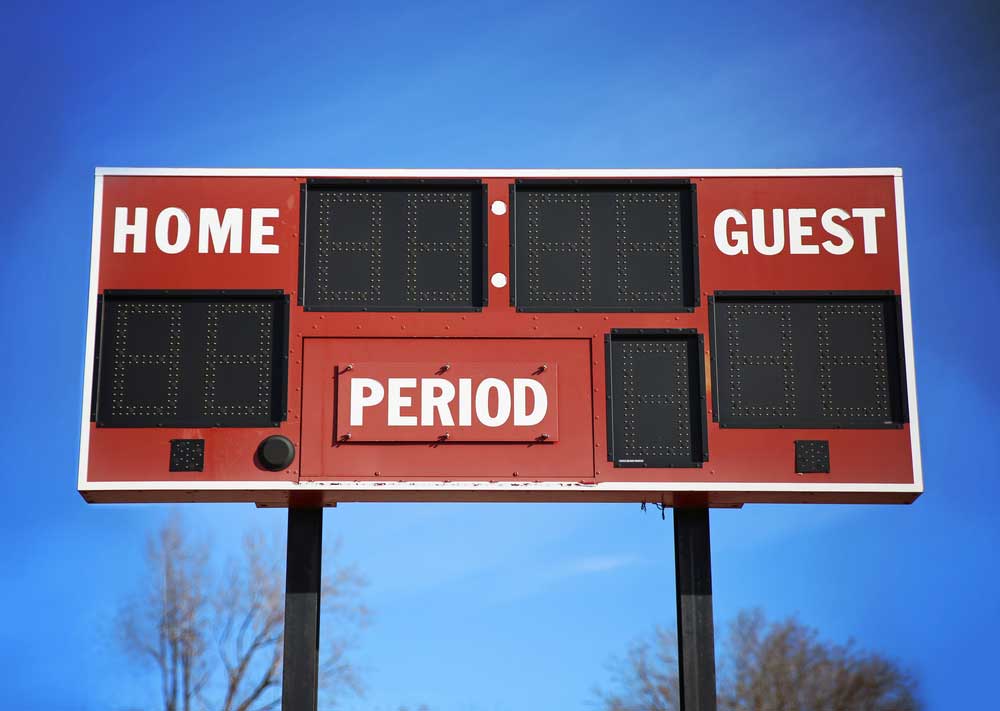 picture of scoreboard