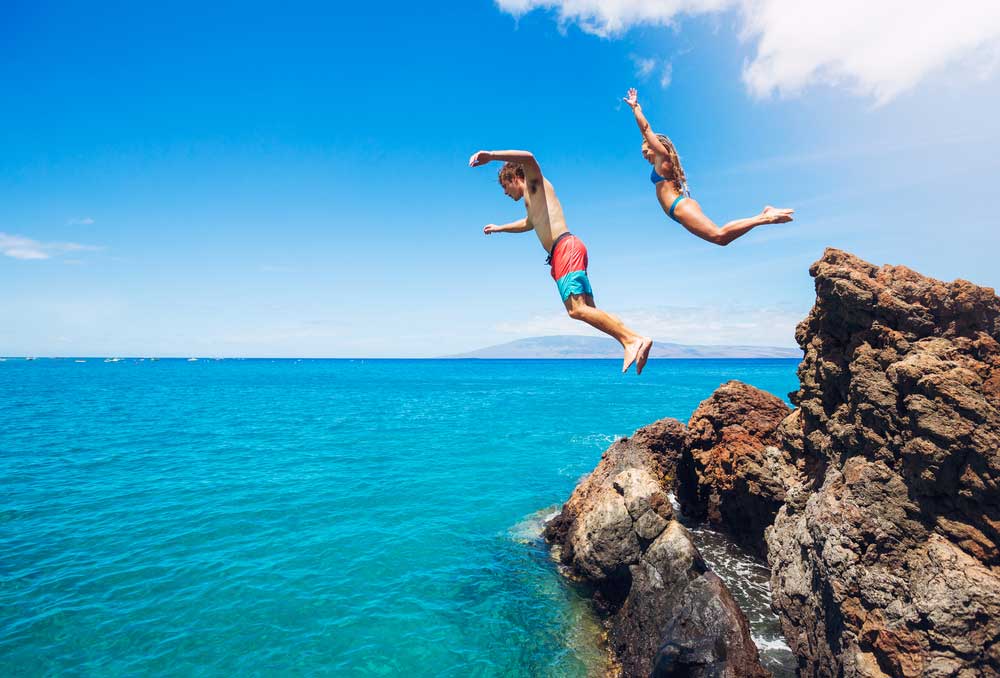 picture of tombstoning