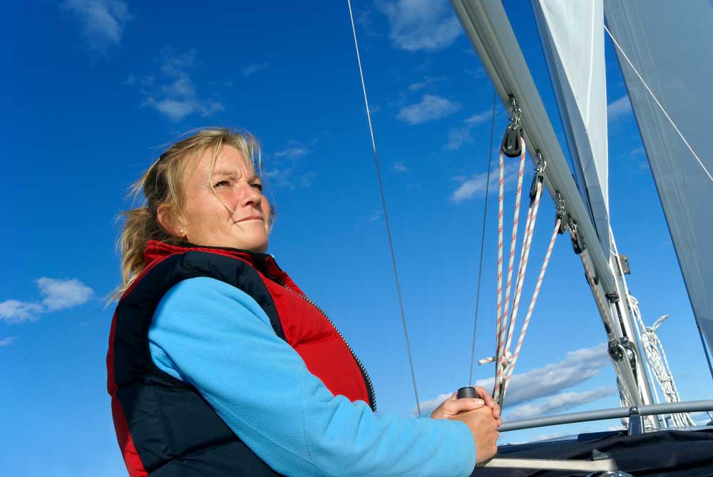 picture of yachtswoman